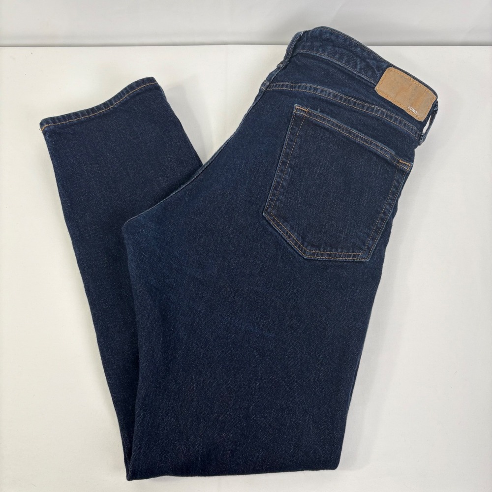 Bonobos Mens Tailored Fit Jeans Dark Indigo Blue Stretch Denim 36x32 (36x30)